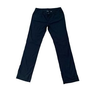 Express Stretch Pocketed Black Dress Pants Size‎ 7/8L Minimalist Business Casual